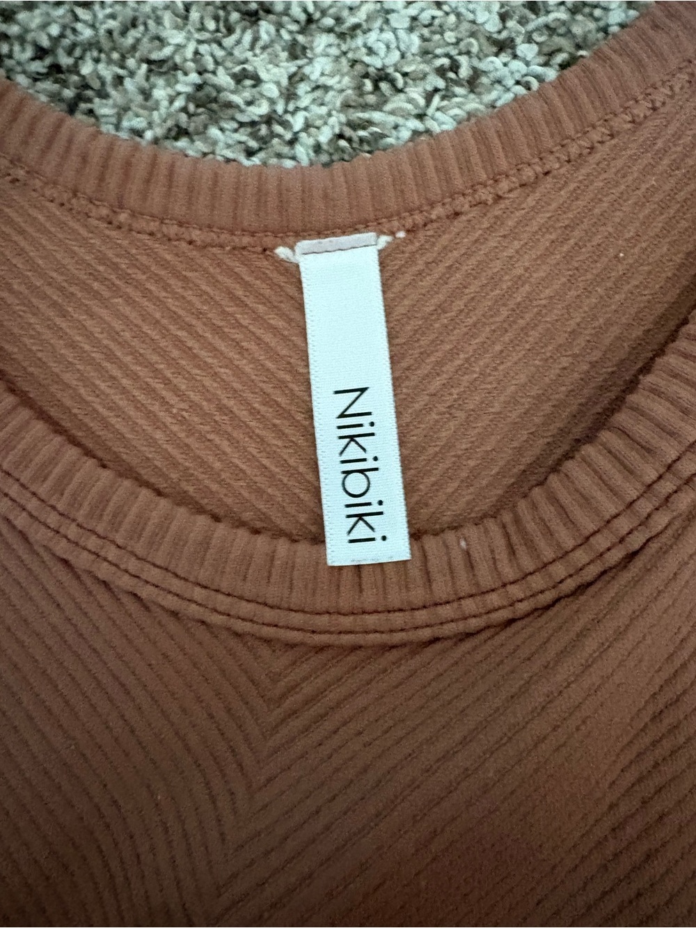 Nikibiki Rust Ribbed Tank Top - Picture 3 of 3
